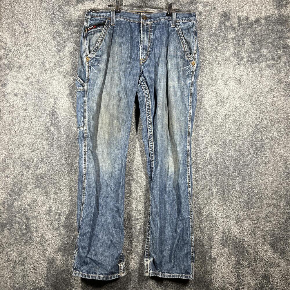 Ariat Jeans Mens 35x34 Blue M4 Low Rise Boot Cut Regular Fit Denim Ariat FR